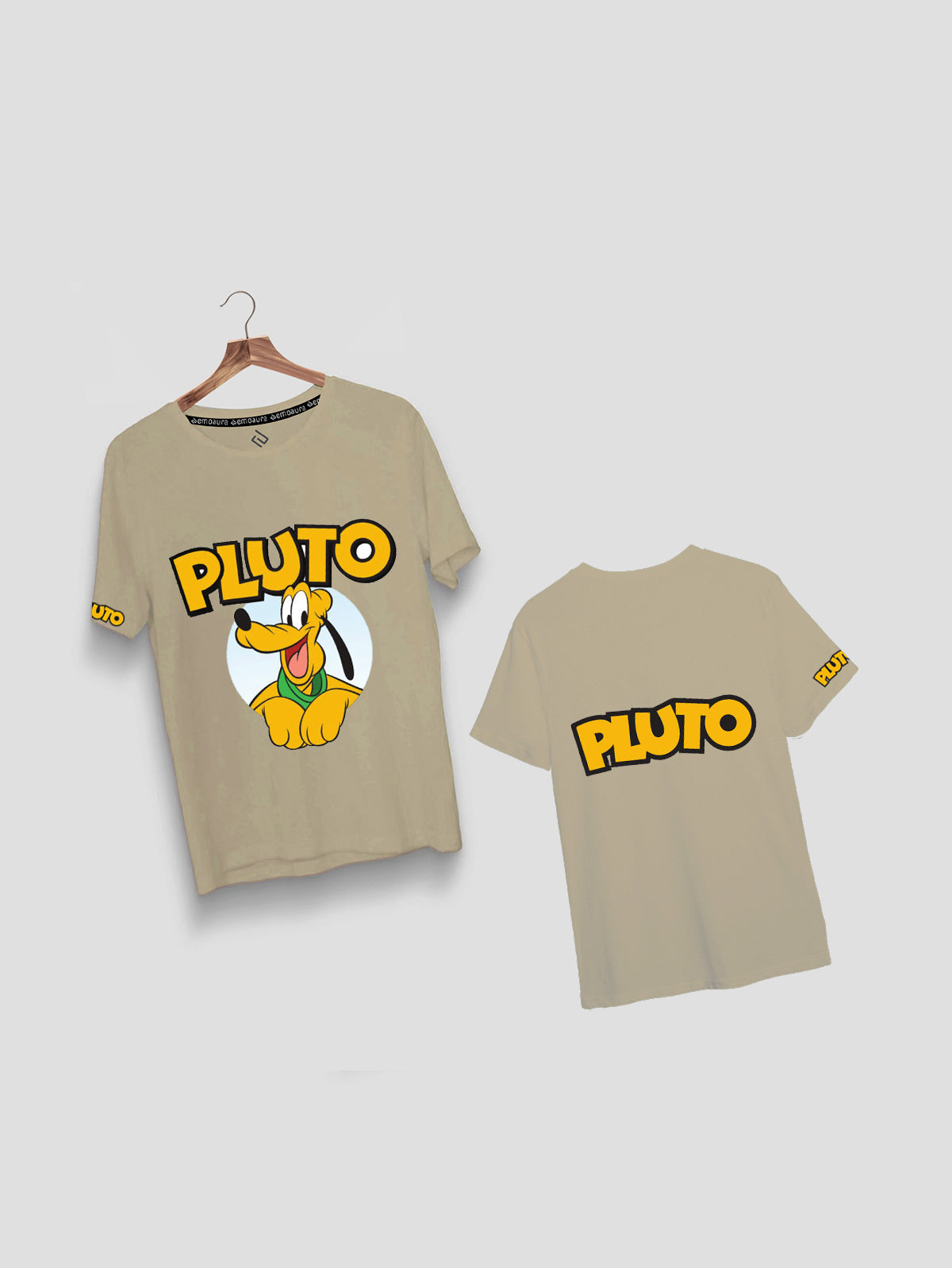 Plain Classic Fit Pluto T-Shirt for Kids - emoaura