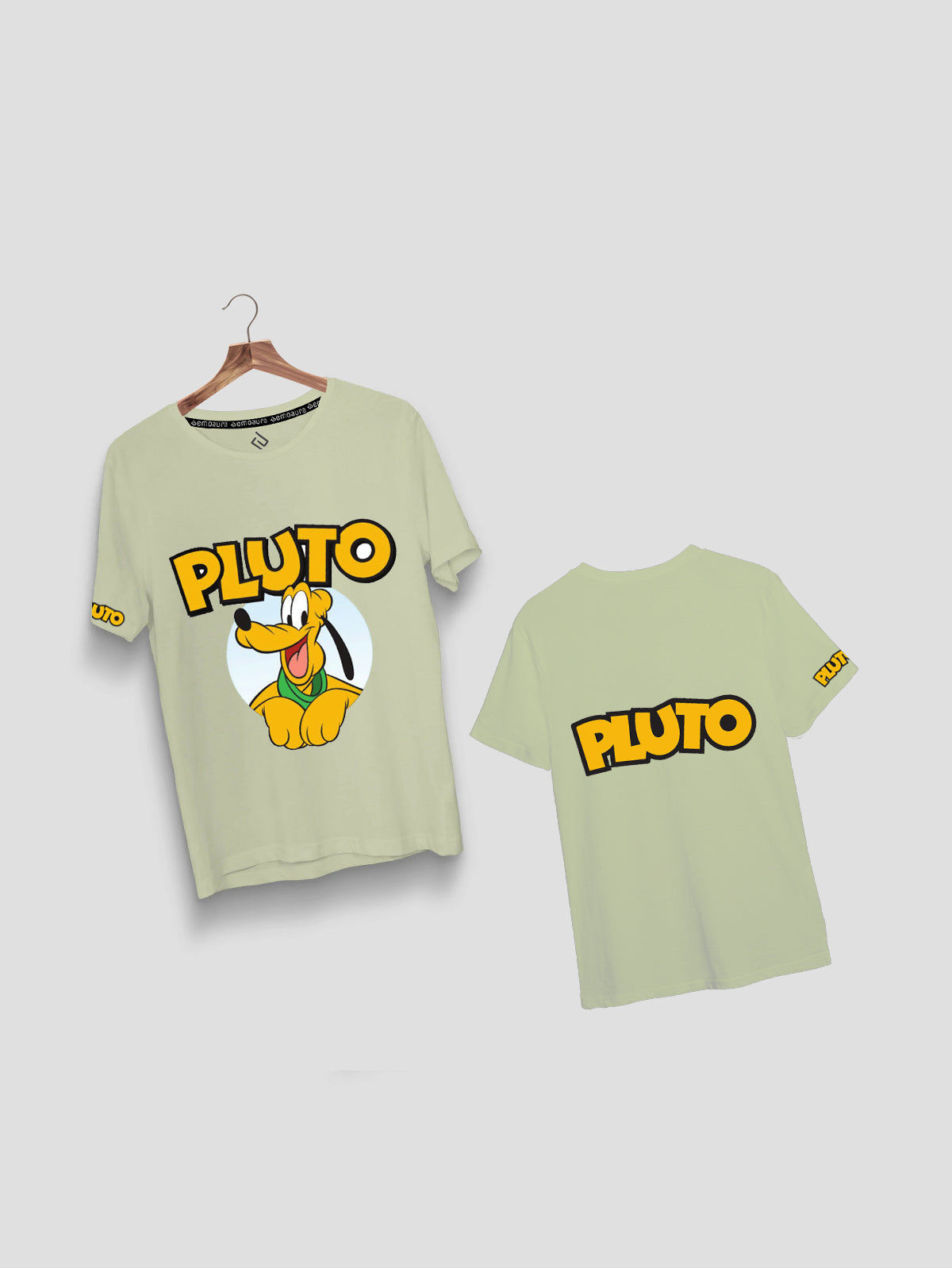 Plain Classic Fit Pluto T-Shirt for Kids - emoaura