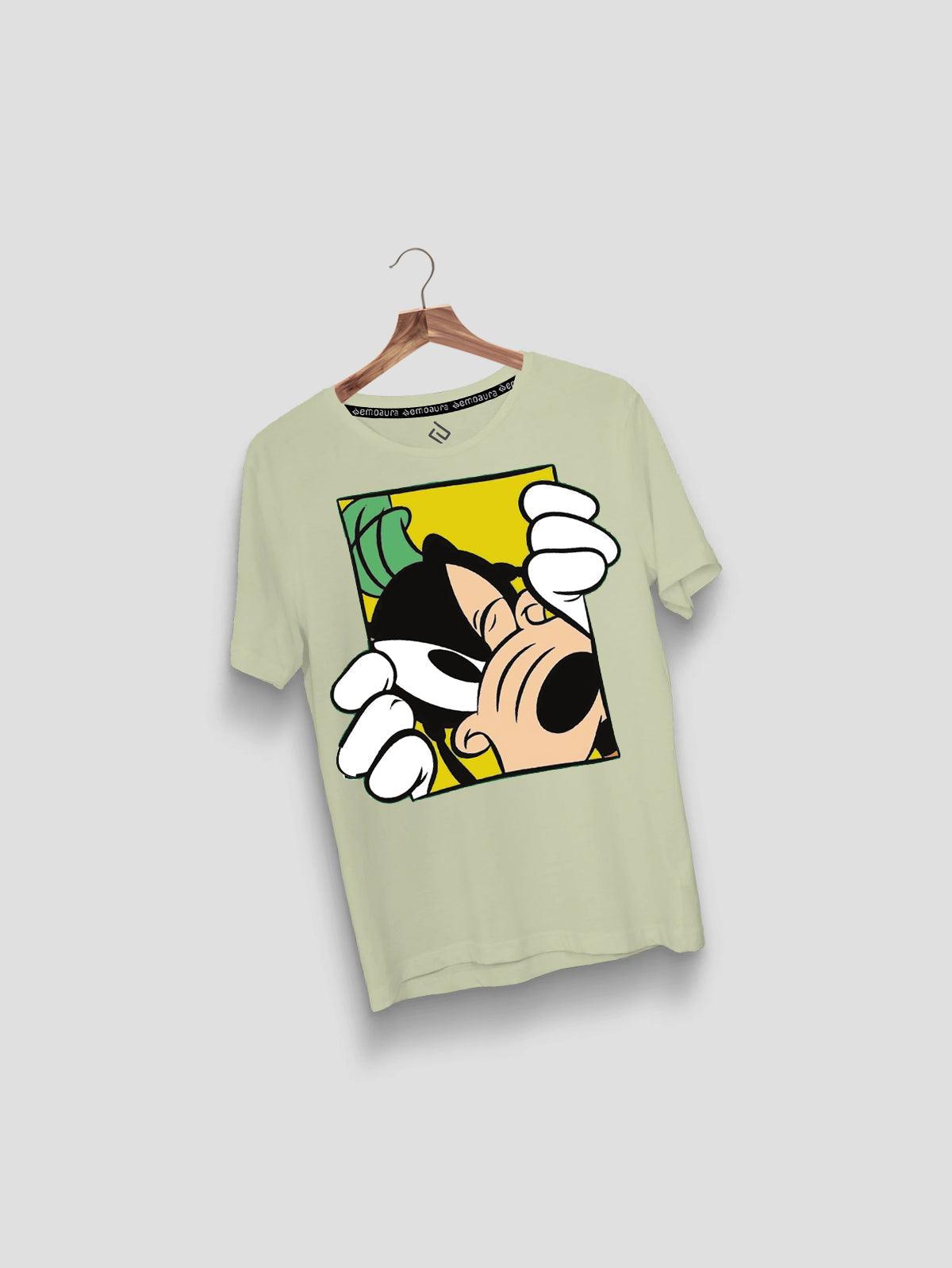 Plain Classic Fit Goofy T-Shirt for Kids - emoaura