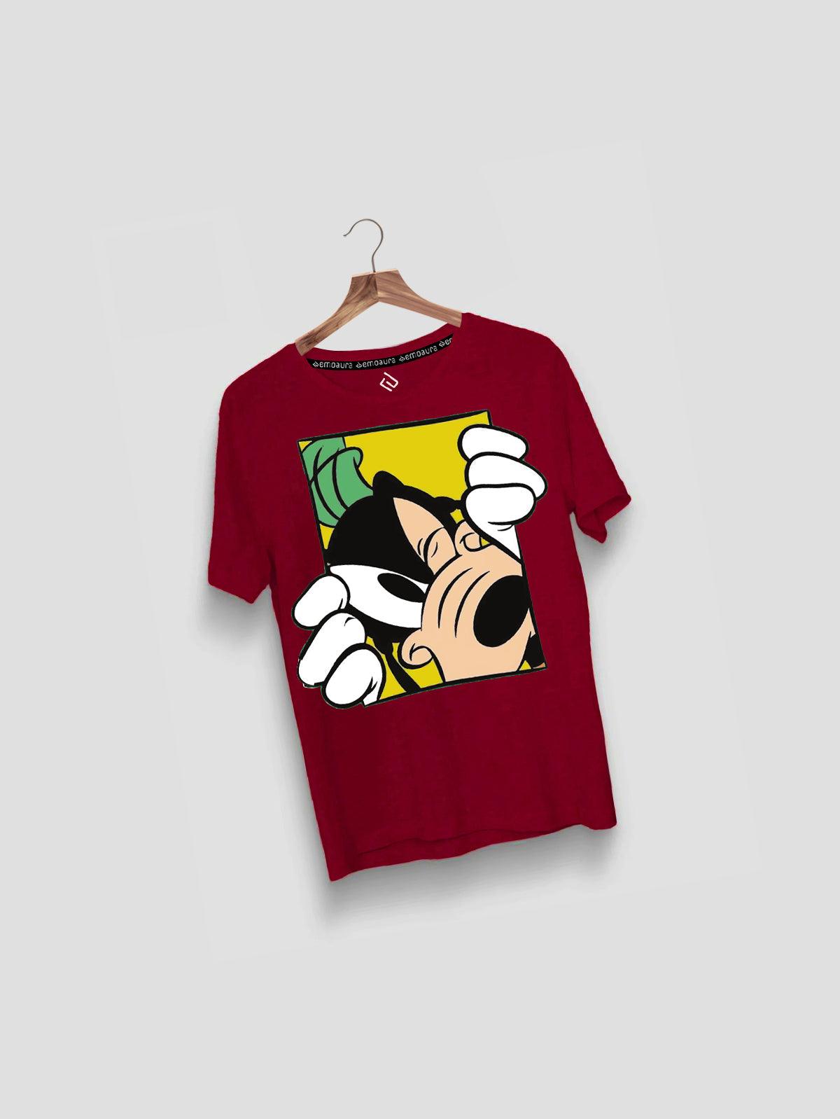 Plain Classic Fit Goofy T-Shirt for Kids - emoaura