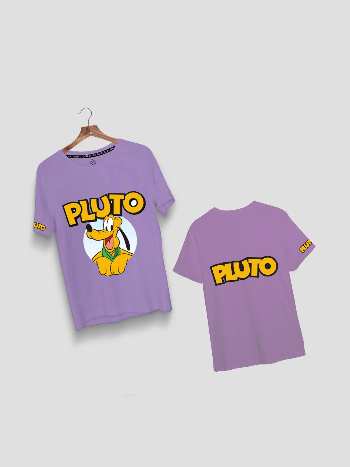 Plain Classic Fit Pluto T-Shirt for Kids - emoaura