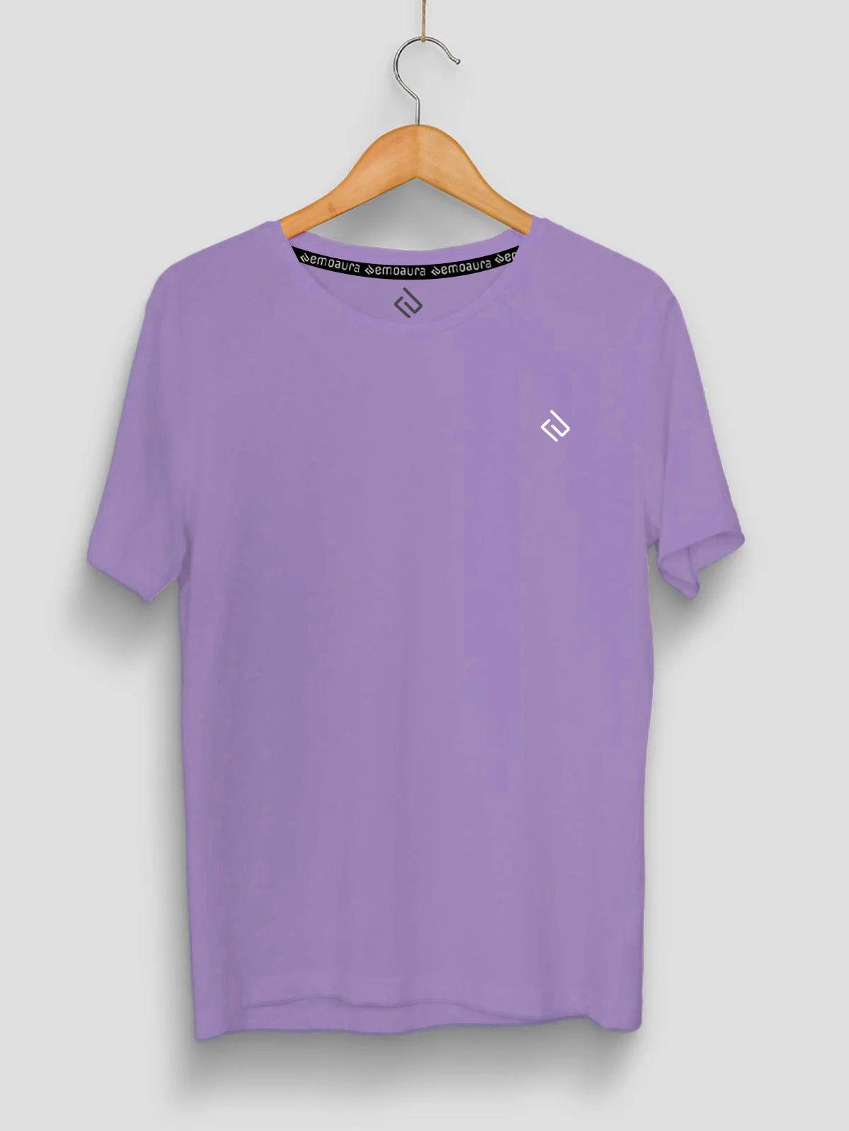 Plain Classic Fit T-Shirt with logo on chest - emoaura | India's favorite fashion brand