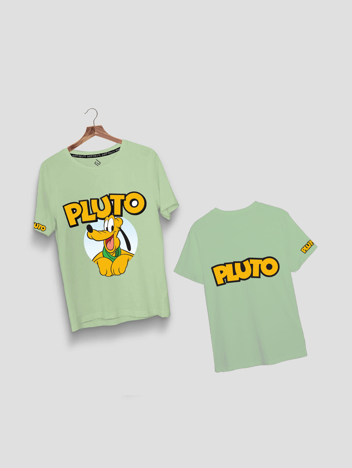 Plain Classic Fit Pluto T-Shirt for Kids - emoaura