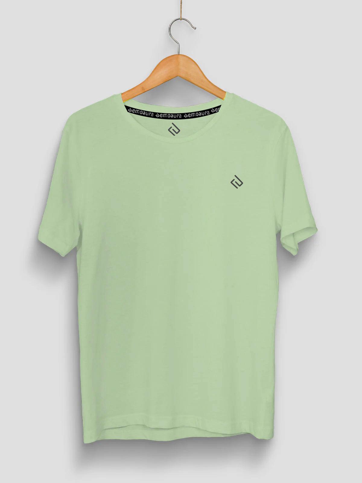 Plain Classic Fit T-Shirt with logo on chest - emoaura | India's favorite fashion brand