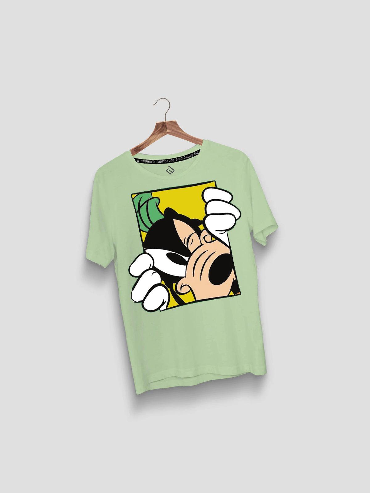 Plain Classic Fit Goofy T-Shirt for Kids - emoaura