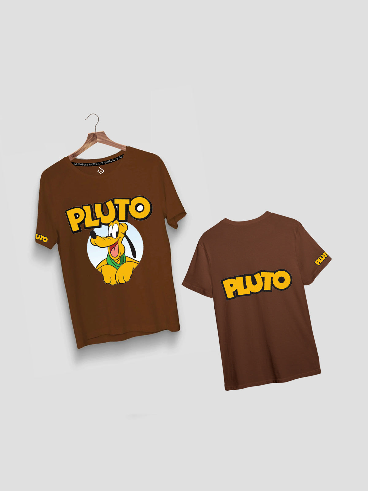 Plain Classic Fit Pluto T-Shirt for Kids - emoaura