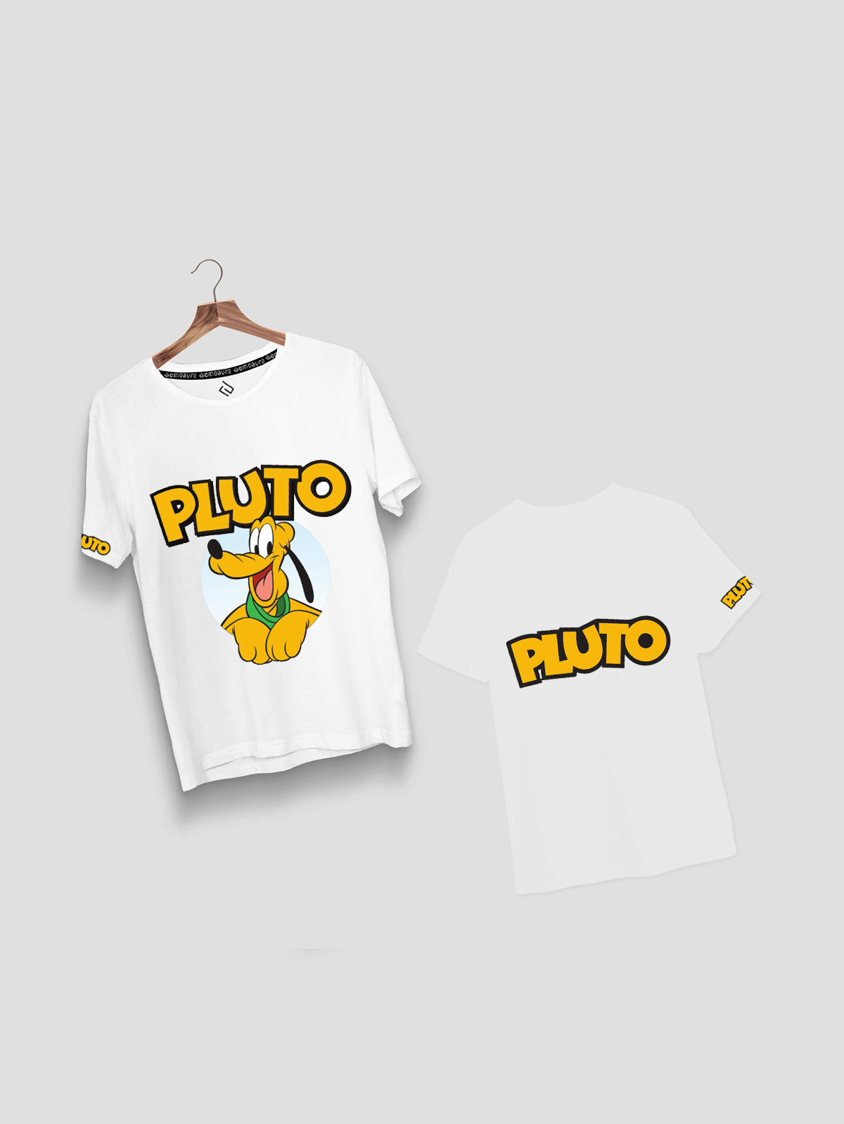 Plain Classic Fit Pluto T-Shirt for Kids - emoaura