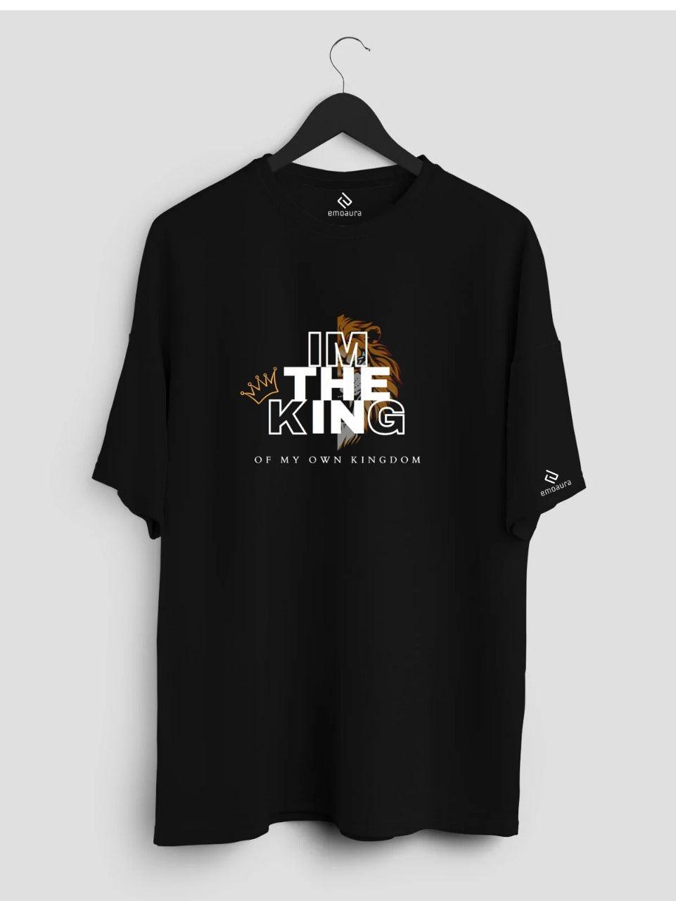 Short Sleeve I am The King T - Shirt - emoaura | India's favorite fashion brand