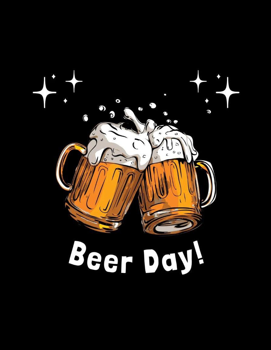 Short Sleeve Beer Day T - Shirt - emoaura | India's favorite fashion brand