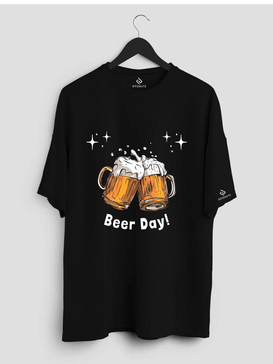 Short Sleeve Beer Day T - Shirt - emoaura | India's favorite fashion brand